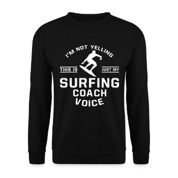 Ich Schreie Nicht - Surfentrainer - Unisex Pullover - Schwarz - Vorne - Alina (178cm) & Michal (187cm)
