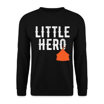 Little Hero - Sweet Carnival Circus Tent - Unisex Sweatshirt - black - Front - Alina (178cm) & Michal (187cm)
