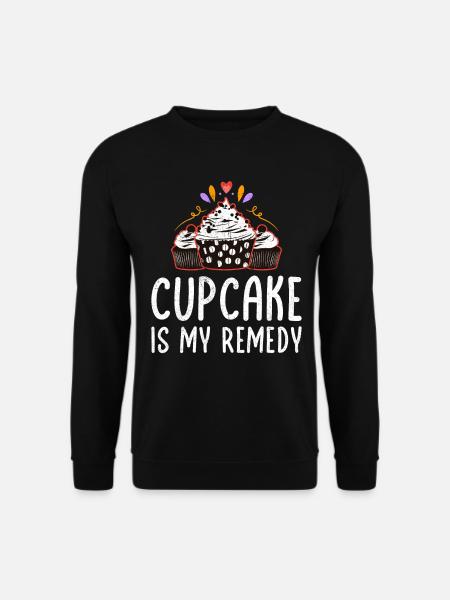 Cupcake Is My Remedy - Unisex Sweatshirt - black