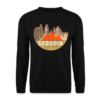 Vintage - Sequoia National Park - Unisex Sweatshirt - black - Front - Alina (178cm) & Michal (187cm)