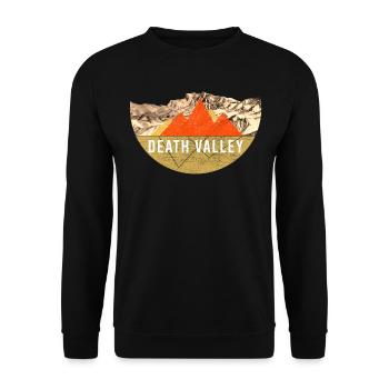 Vintage - Death Valley National Park - Unisex Sweatshirt - black - Front - Alina (178cm) & Michal (187cm)