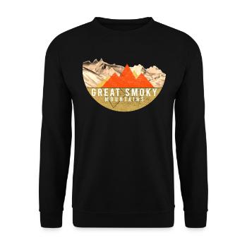 Vintage - Great Smoky Mountains Park - Unisex Sweatshirt - black - Front - Alina (178cm) & Michal (187cm)