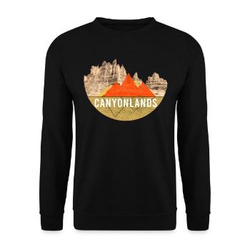 Vendanges - Parc national des Canyonlands - Sweat-shirt Unisexe - noir - Devant - Alina (178cm) & Michal (187cm)