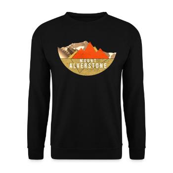 Vintages USA Randonnée - Mont Alverstone - Sweat-shirt Unisexe - noir - Devant - Alina (178cm) & Michal (187cm)