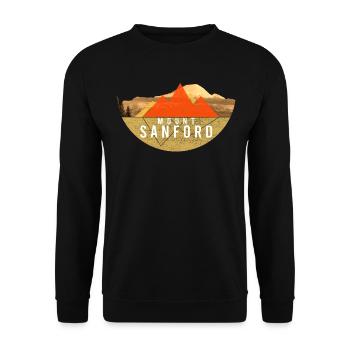 Vintages USA Randonnée - Mont Sanford - Sweat-shirt Unisexe - noir - Devant - Alina (178cm) & Michal (187cm)
