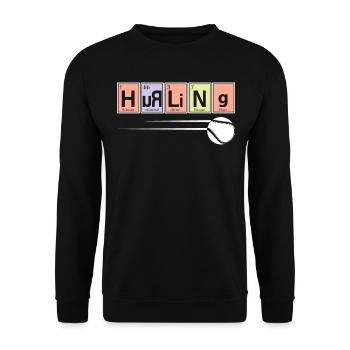 Joueur de hurling Sport Chimie - Sweat-shirt Unisexe - noir - Devant - Alina (178cm) & Michal (187cm)