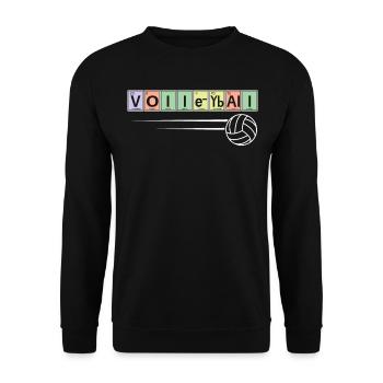 Joueur de volleyball Chimie sportive - Sweat-shirt Unisexe - noir - Devant - Alina (178cm) & Michal (187cm)