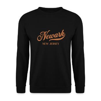 Retro USA New Jersey Vintage Newark - Unisex Sweatshirt - black - Front - Alina (178cm) & Michal (187cm)