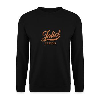 Rétro USA Illinois Vintage Joliet - Sweat-shirt Unisexe - noir - Devant - Alina (178cm) & Michal (187cm)