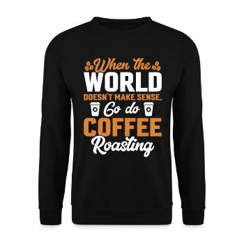 When The World Does Not Make Sense - Unisex Pullover - Schwarz - Vorne - Alina (178cm) & Michal (187cm)