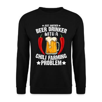 Just Another Beer Drinker - Unisex Pullover - Schwarz - Vorne - Alina (178cm) & Michal (187cm)