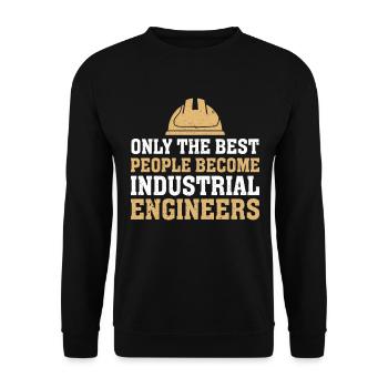 Seules les meilleures personnes deviennent ingénieurs - Sweat-shirt Unisexe - noir - Devant - Alina (178cm) & Michal (187cm)