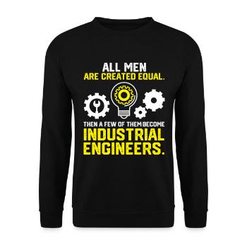 All Men Are Created Equal - Unisex Pullover - Schwarz - Vorne - Alina (178cm) & Michal (187cm)