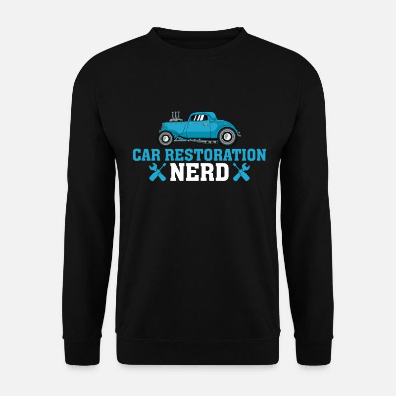 Car Restoration Nerd - Unisex Pullover - Schwarz