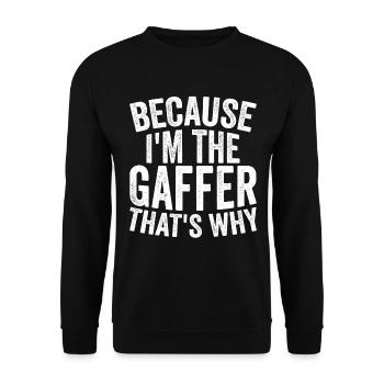 Parce que je suis le gaffeur - Sweat-shirt Unisexe - noir - Devant - Alina (178cm) & Michal (187cm)