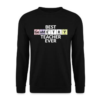 Meilleur professeur de géométrie de tous les temps - Sweat-shirt Unisexe - noir - Devant - Alina (178cm) & Michal (187cm)