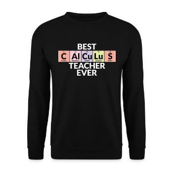 Meilleur professeur de mathématiques de tous les temps - Sweat-shirt Unisexe - noir - Devant - Alina (178cm) & Michal (187cm)