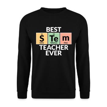Meilleur professeur de STIM de tous les temps - Sweat-shirt Unisexe - noir - Devant - Alina (178cm) & Michal (187cm)