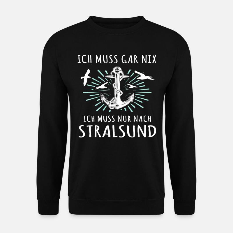 Stralsund Souvenir Ostsee Urlaub - Unisex Pullover - Schwarz