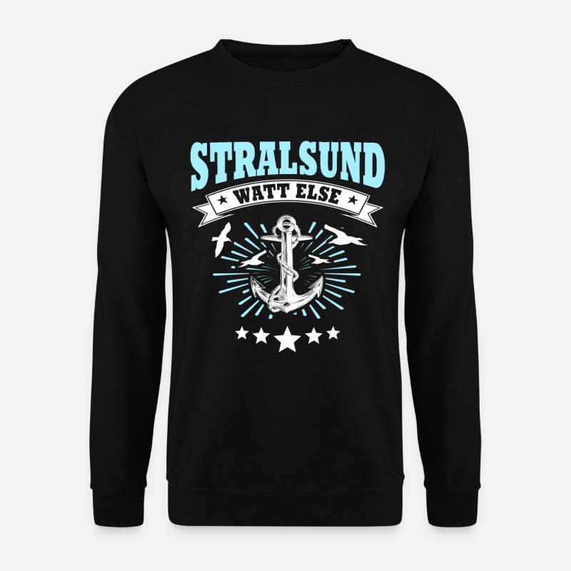 Stralsund Souvenir Ostsee Urlaub - Unisex Pullover - Schwarz