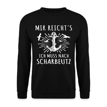 Scharbeutz Sprüche Scharbeutzer - Unisex Pullover - Schwarz - Vorne - Alina (178cm) & Michal (187cm)