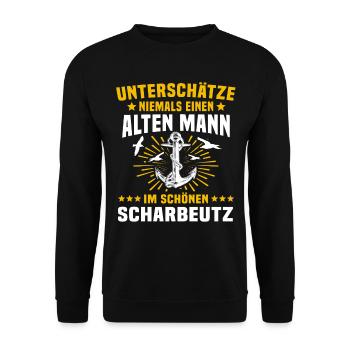 Scharbeutz Sprüche Scharbeutzer - Unisex Pullover - Schwarz - Vorne - Alina (178cm) & Michal (187cm)