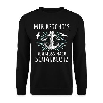 Scharbeutz Ostsee Scharbeutzer Urlaub - Unisex Pullover - Schwarz - Vorne - Alina (178cm) & Michal (187cm)