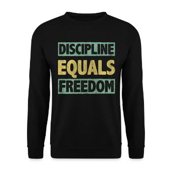 Motivate Inspire Encouragement Positivity Slogan - Unisex Pullover - Schwarz - Vorne - Alina (178cm) & Michal (187cm)