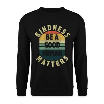 Motivate Inspire Encouragement Positivité Slogan - Sweat-shirt Unisexe - noir - Devant - Alina (178cm) & Michal (187cm)