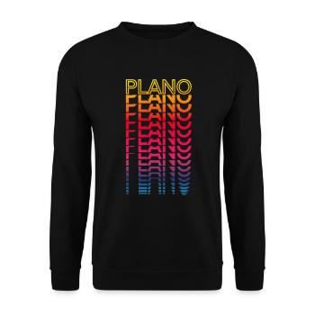 Retro Nostalgic USA City - Rainbow Plano - Sweat-shirt Unisexe - noir - Devant - Alina (178cm) & Michal (187cm)