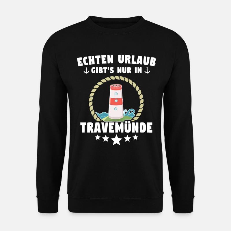 Urlaub Travemünde Ostsee - Unisex Pullover - Schwarz