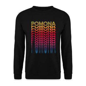 Retro Nostalgic USA City - Rainbow Pomona - Sweat-shirt Unisexe - noir - Devant - Alina (178cm) & Michal (187cm)