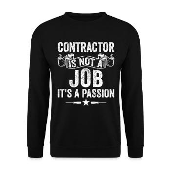 L’entrepreneur n’est pas un travail, c’est une passion Bricoleur - Sweat-shirt Unisexe - noir - Devant - Alina (178cm) & Michal (187cm)