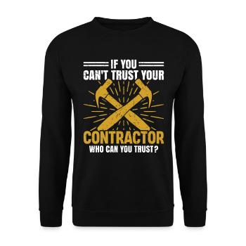 Entrepreneur général Construction Bricoleur Constructeur - Sweat-shirt Unisexe - noir - Devant - Alina (178cm) & Michal (187cm)
