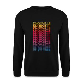 Retro Nostalgic USA City - Rainbow Knoxville - Sweat-shirt Unisexe - noir - Devant - Alina (178cm) & Michal (187cm)