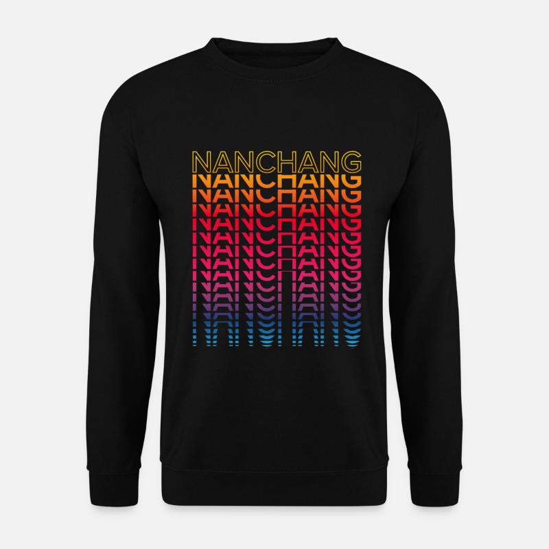 Retro Nostalgic City - Rainbow Nanchang - Unisex Sweatshirt - black