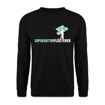 Trockenbauer Sprüche Trockenbau - Unisex Pullover - Schwarz - Vorne - Alina (178cm) & Michal (187cm)