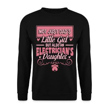 Elektriker Tochter - Unisex Pullover - Schwarz - Vorne - Alina (178cm) & Michal (187cm)