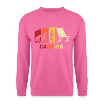 Camping Campingplatz Campen - Unisex Pullover - Pink - Vorne