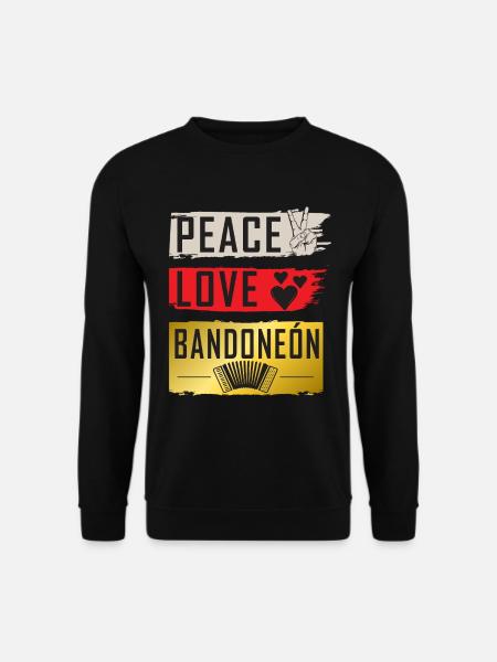 Peace Love Bandoneón Players - Unisex Sweatshirt - black