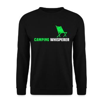 Camping Campingplatz Campen - Sweat-shirt Unisexe - noir - Devant - Alina (178cm) & Michal (187cm)