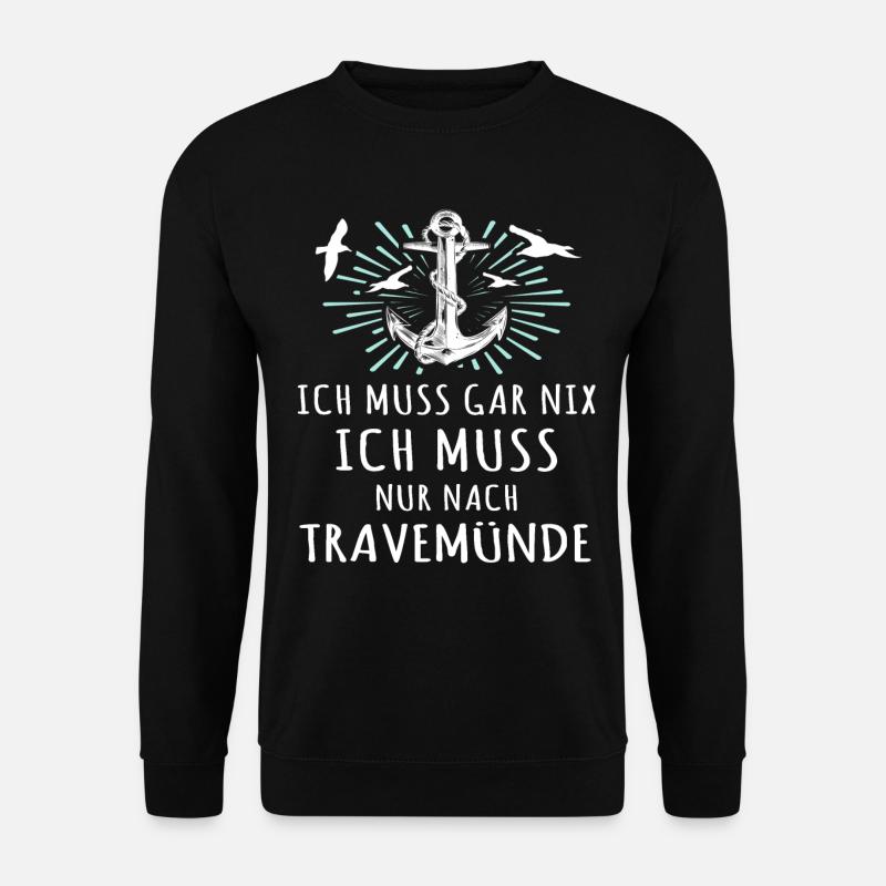 Travemünde Sprüche Travemuende - Unisex Pullover - Schwarz