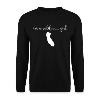 Ich Bin Ein Kalifornisches Mädchen - Bundesstaat - Unisex Pullover - Schwarz - Vorne - Alina (178cm) & Michal (187cm)