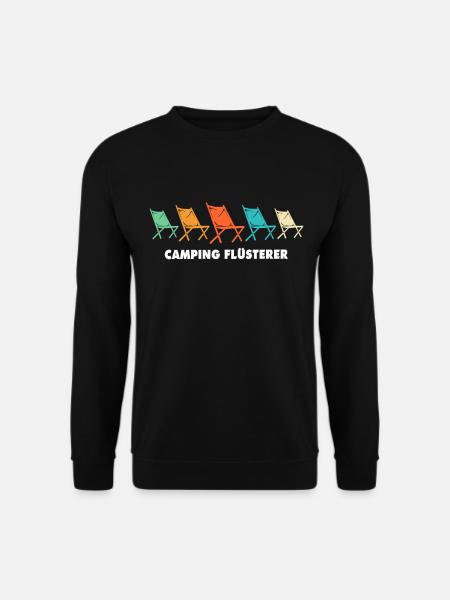 Campen Wohnwagen Camping Flüsterer - Unisex Pullover - Schwarz