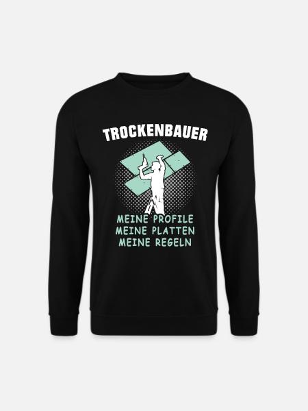 Trockenbauer Trockenbaumonteur Trockenbau - Unisex Pullover - Schwarz