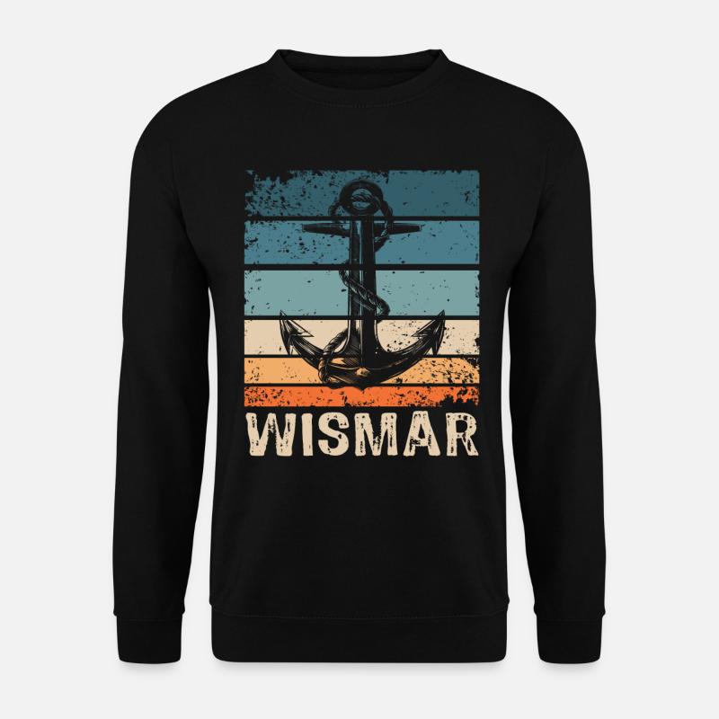 Wismar Ostsee Wismarer Urlaub - Unisex Pullover - Schwarz