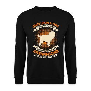Il était une fois - Affenpinscher - Sweat-shirt Unisexe - noir - Devant - Alina (178cm) & Michal (187cm)