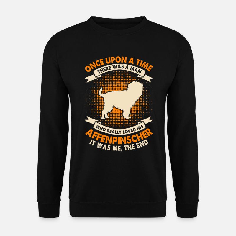 Es War Einmal - Affenpinscher - Unisex Pullover - Schwarz
