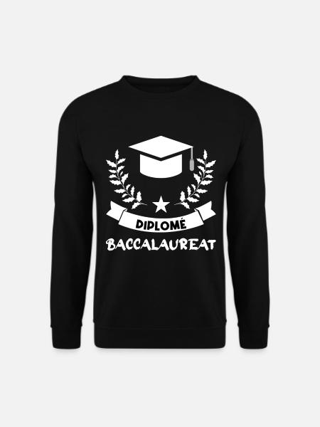 Diplôme de baccalauréat - Sweat-shirt Unisexe - noir