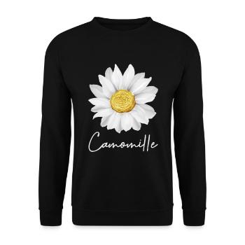 Camomille - Sweat-shirt Unisexe - noir - Devant - Alina (178cm) & Michal (187cm)